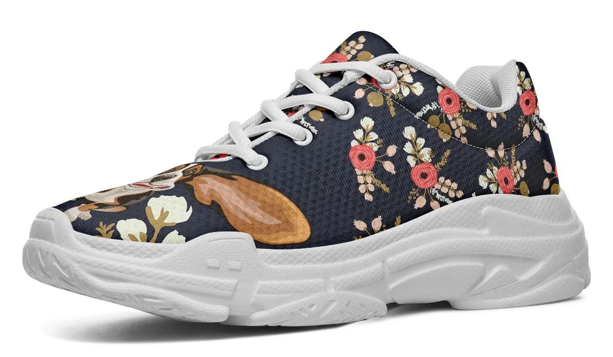 Floral Hound Chunky Sneakers