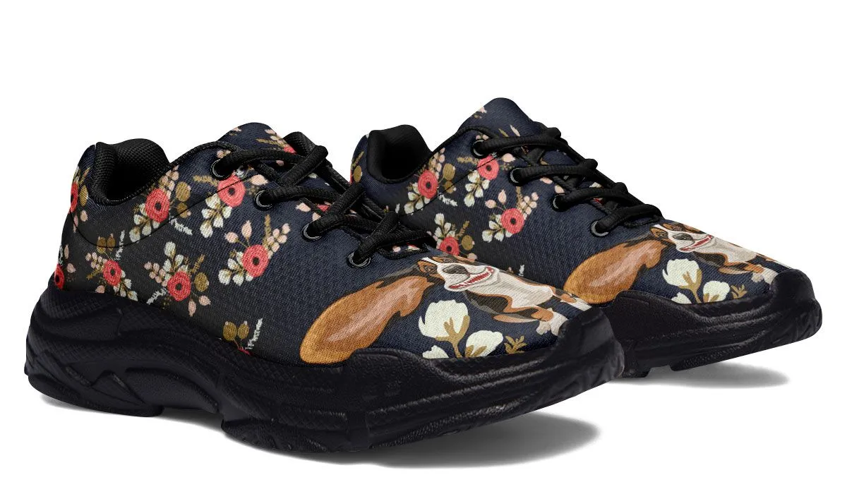 Floral Hound Chunky Sneakers