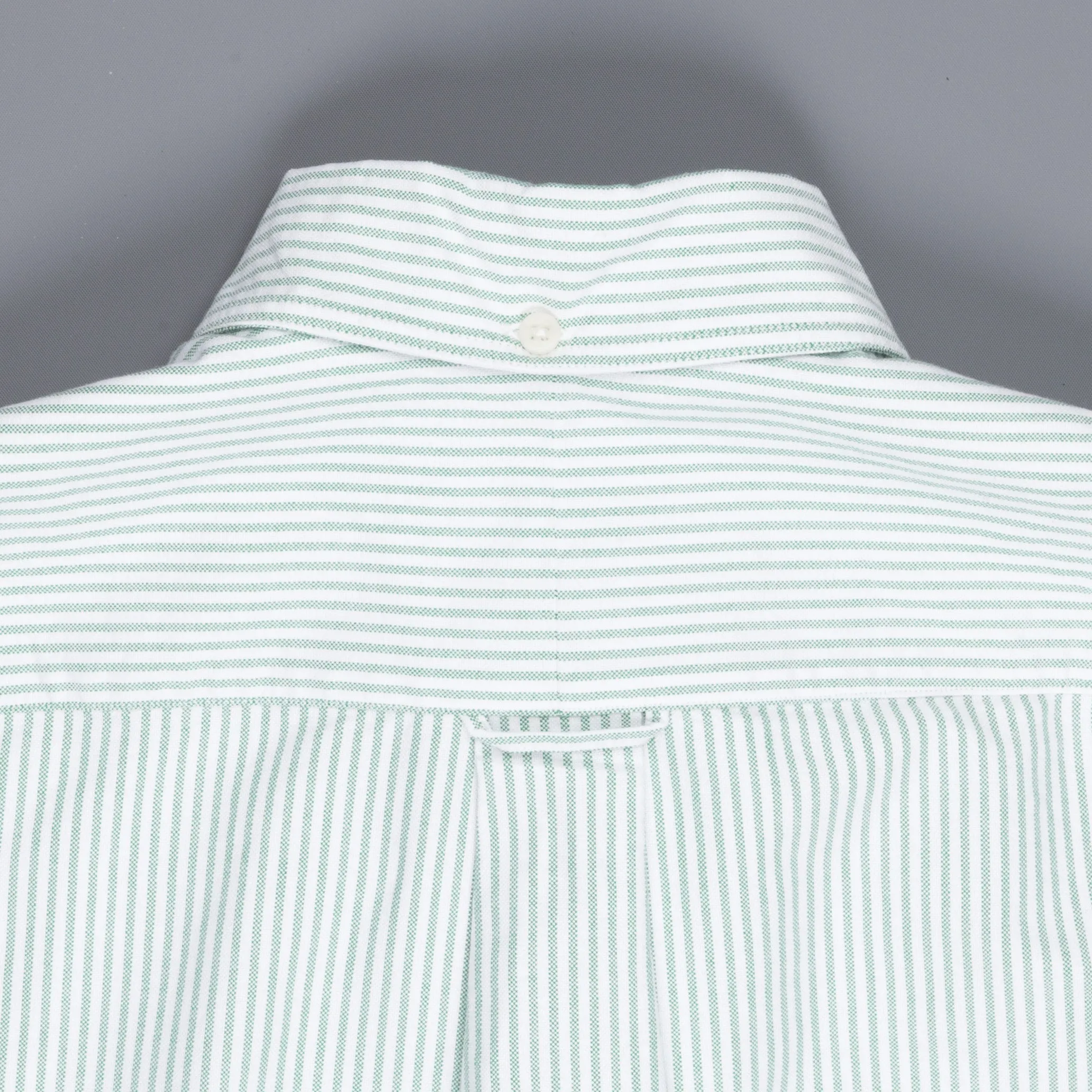 Gitman Vintage oxford button down shirt green striped