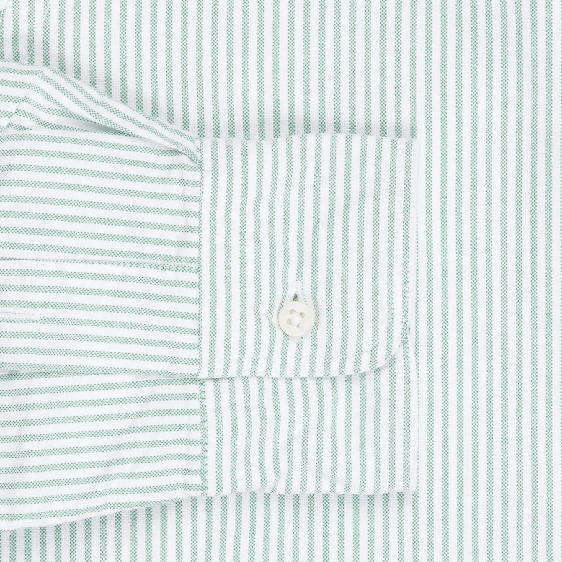 Gitman Vintage oxford button down shirt green striped