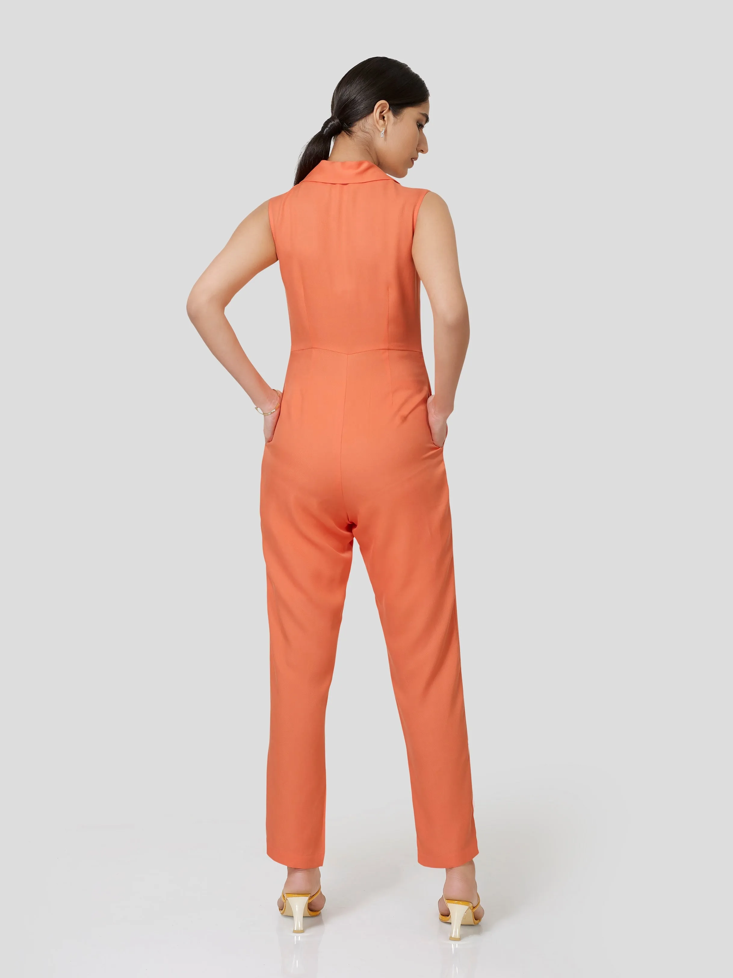 Illustrious Blazer Look Jumpsuit