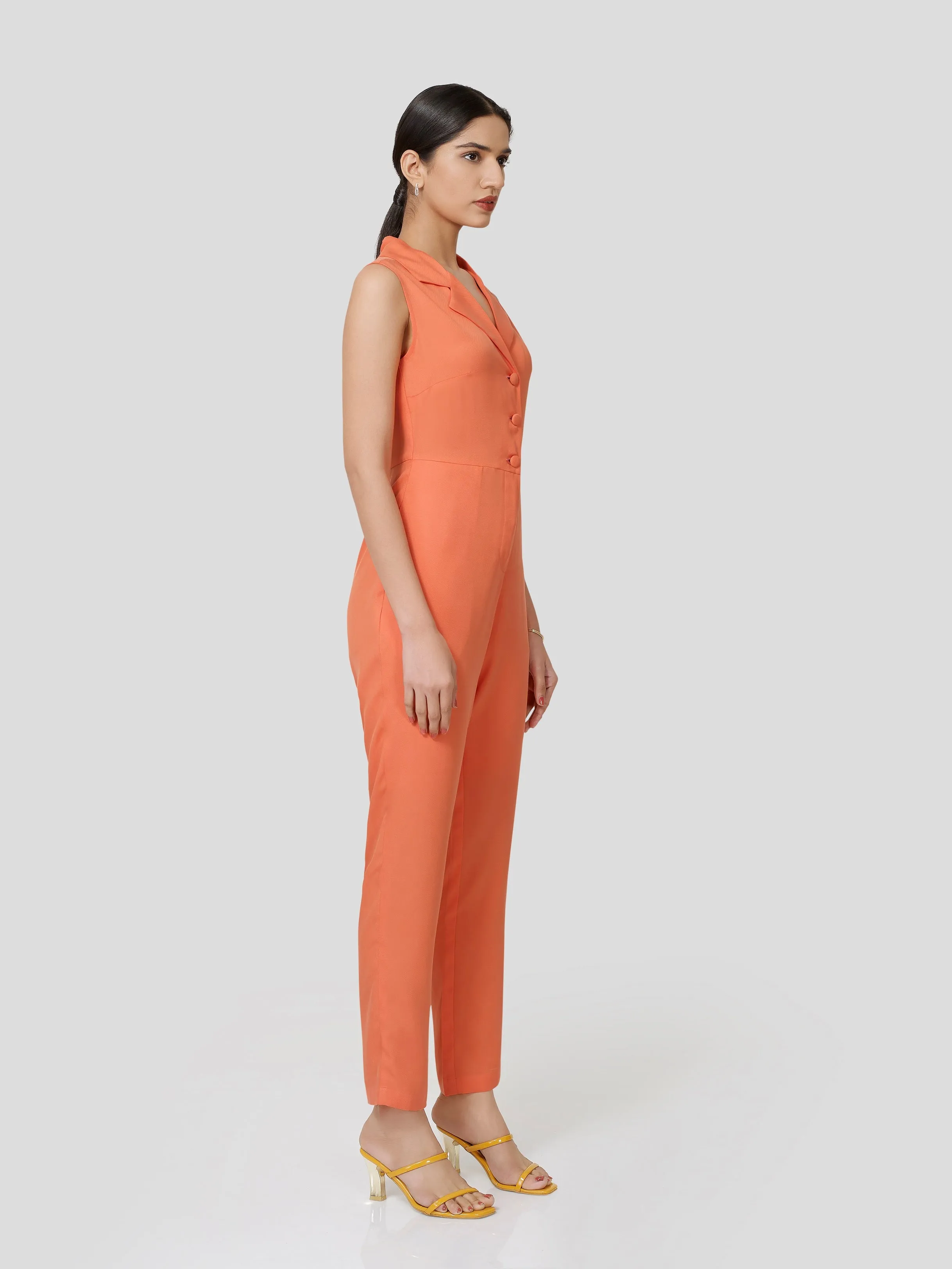 Illustrious Blazer Look Jumpsuit
