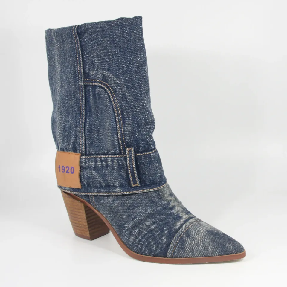 Jean Denim  Cowboy Boots