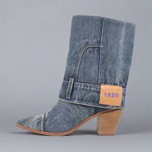 Jean Denim  Cowboy Boots