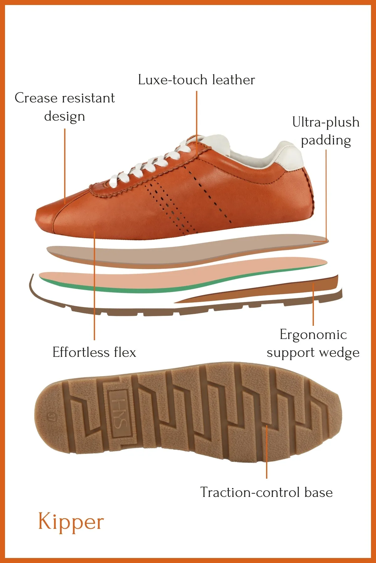 Kipper Sneakers - Terracotta