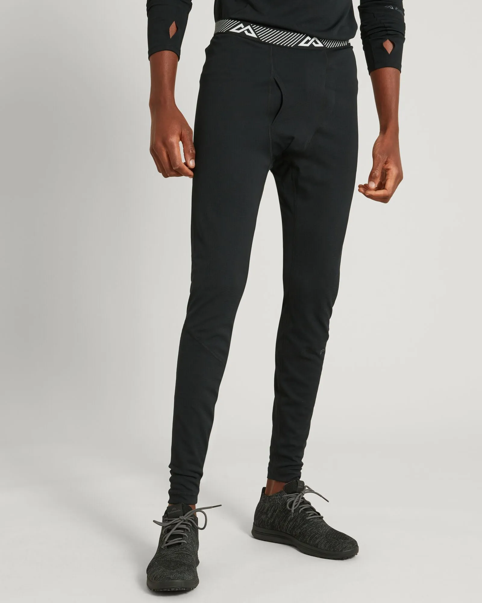 KMDAction Men's Long Johns Pants - Black