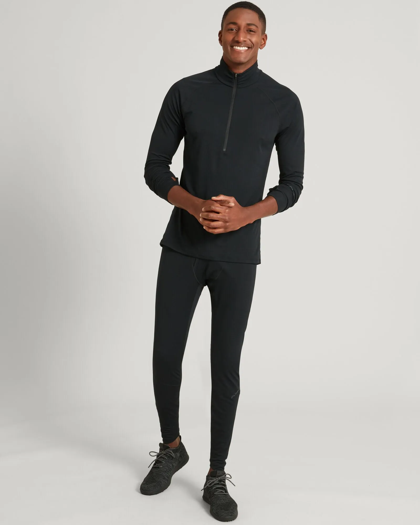 KMDAction Men's Long Johns Pants - Black