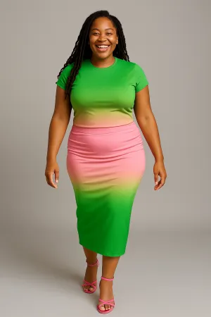 Lucy Skirt - Ombre (Printed to Order)