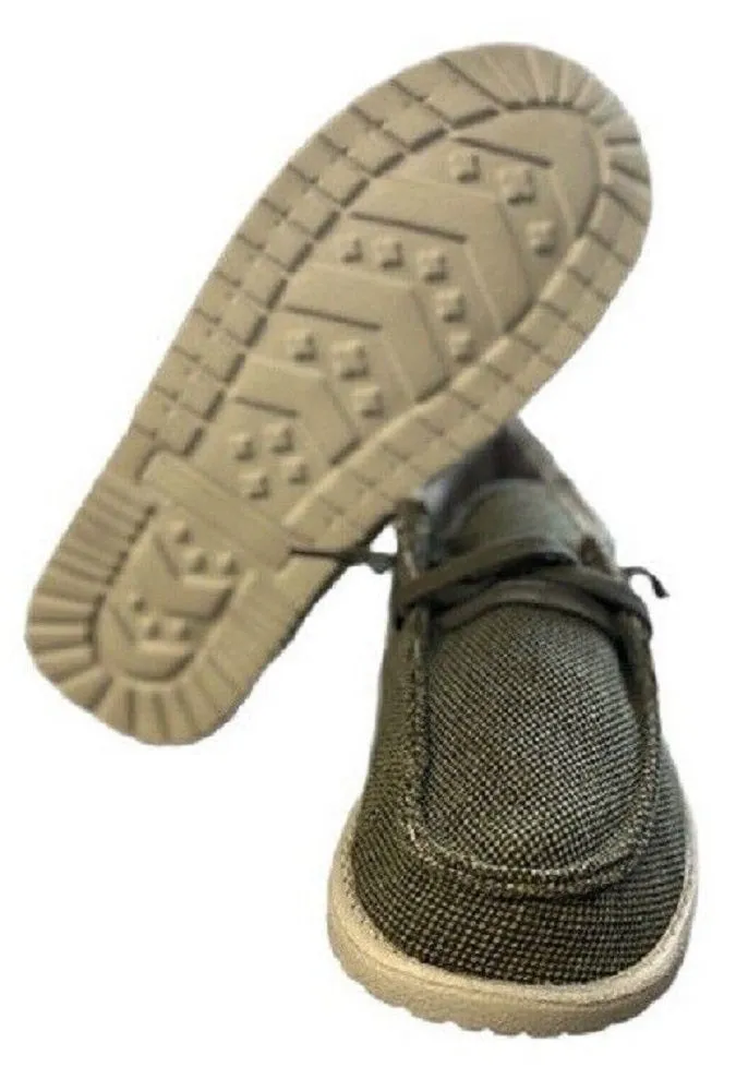 Men's Mr. J Olive green 'Ron 2' Slip-on Shoes