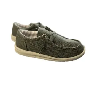 Men's Mr. J Olive green 'Ron 2' Slip-on Shoes