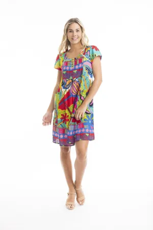 Orientique Dress - Cotton   Pockets - San Miguel