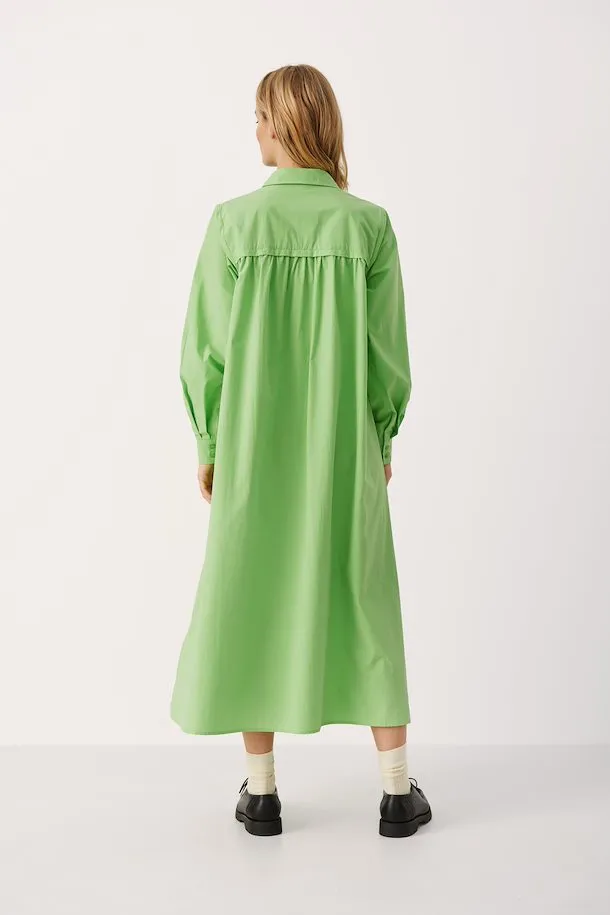Part Two Smilla cotton shirt dress Grass Green