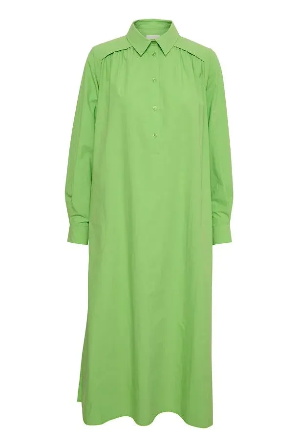 Part Two Smilla cotton shirt dress Grass Green