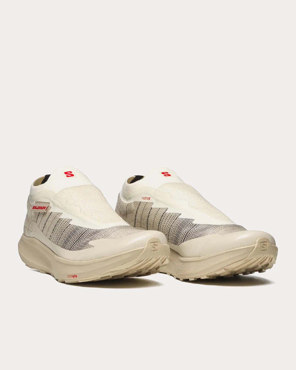 Pulsar Advanced Vanilla Ice / Feather Gray / Fiery Red Slip On Sneakers