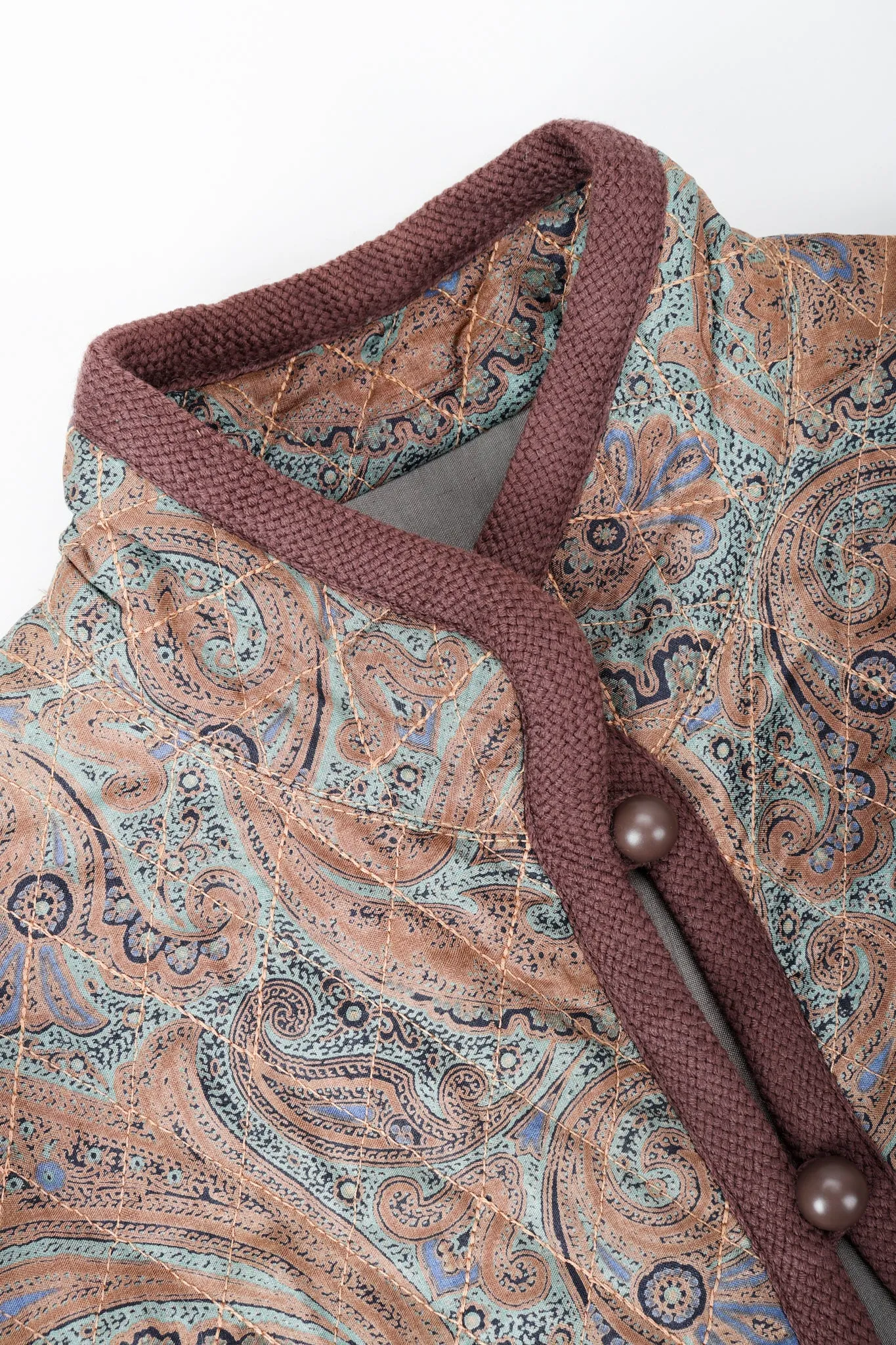 Quilted Silk Paisley Jacket