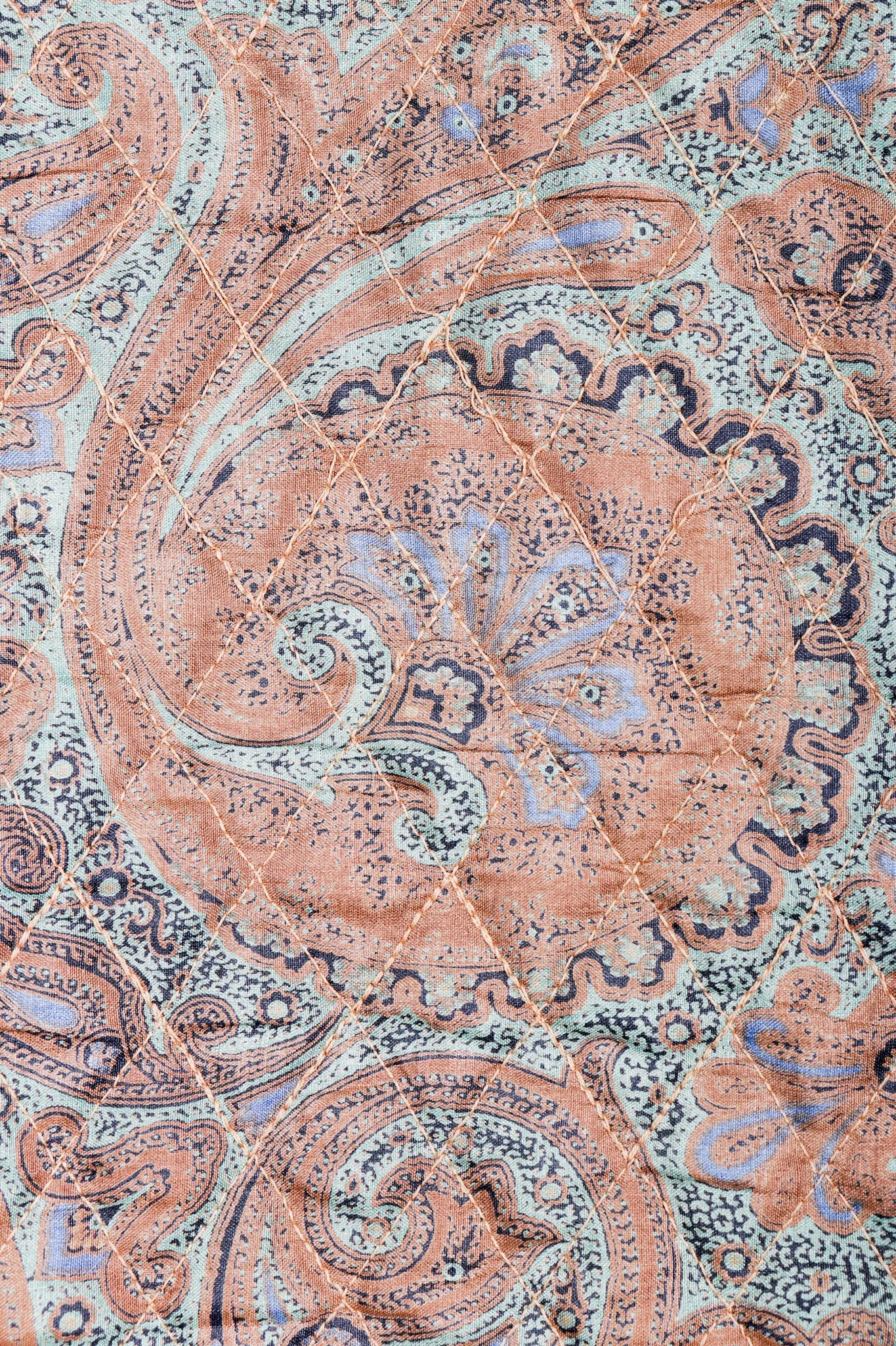 Quilted Silk Paisley Jacket