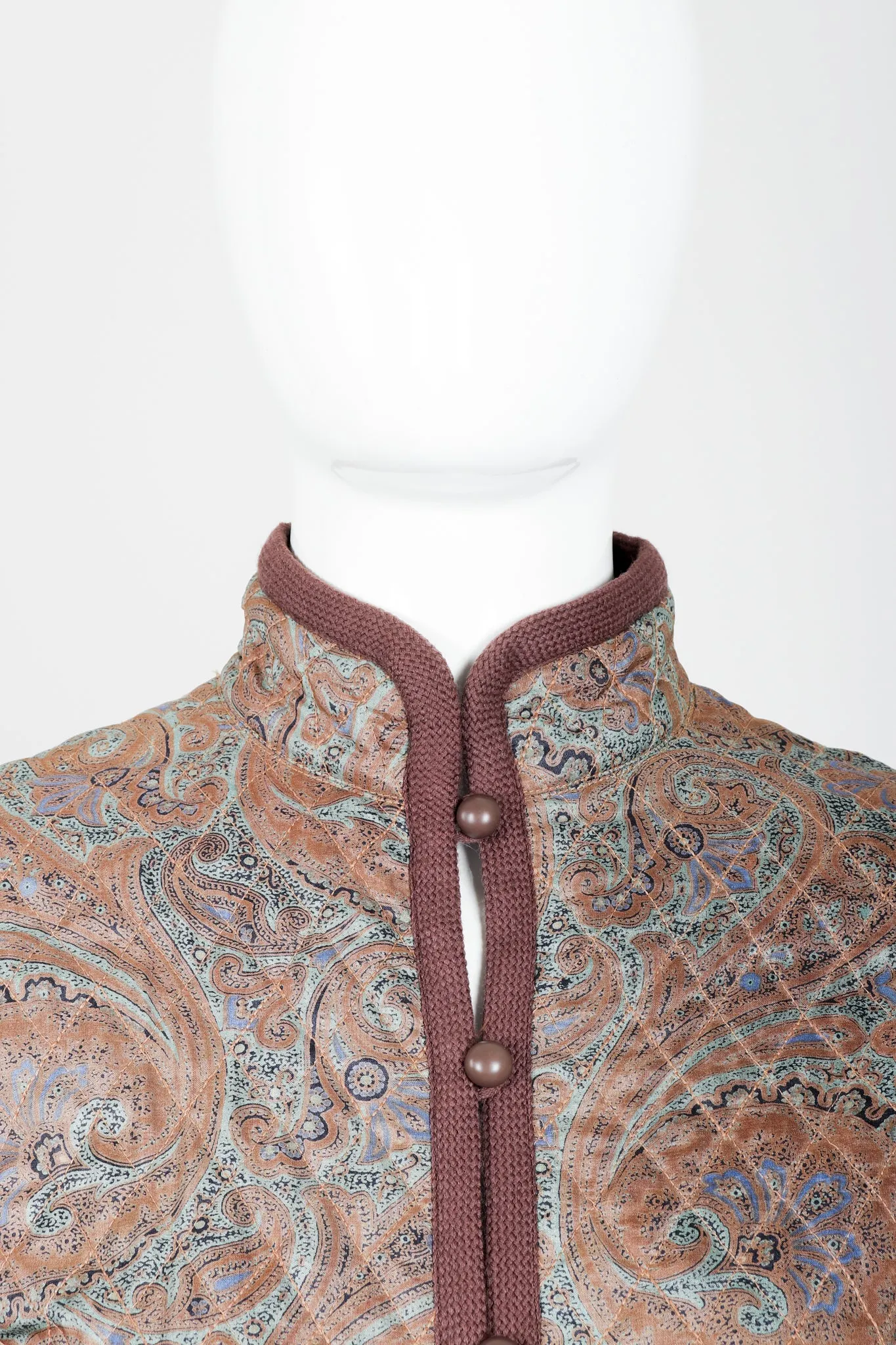 Quilted Silk Paisley Jacket