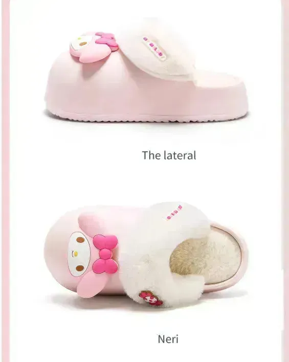 Sanrio Plush Thick-soled Slippers