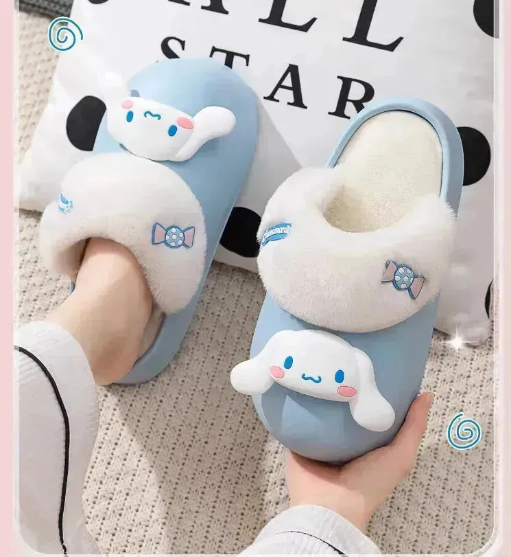 Sanrio Plush Thick-soled Slippers