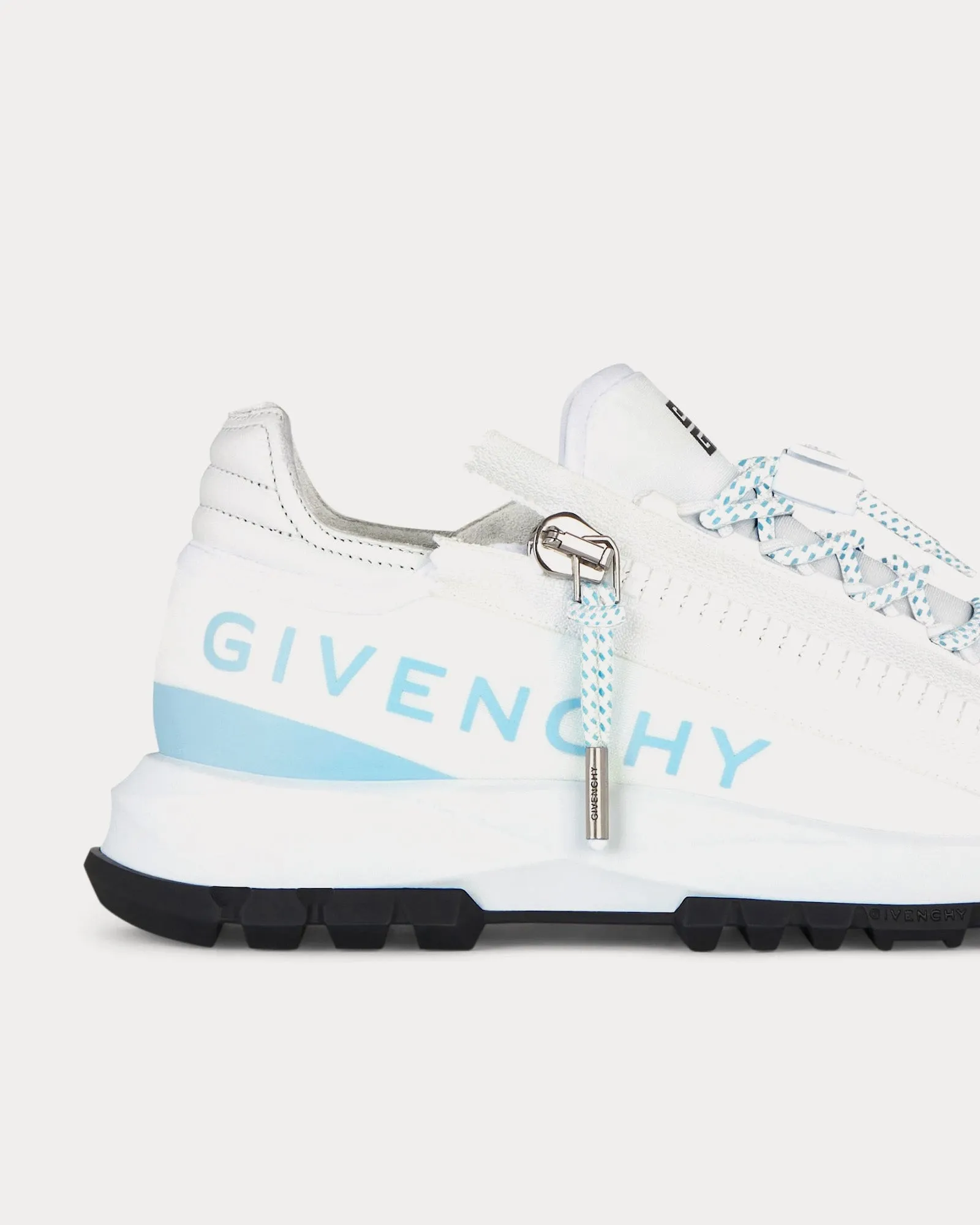 Spectre Runner Leather With Zip White / Blue Low Top Sneakers