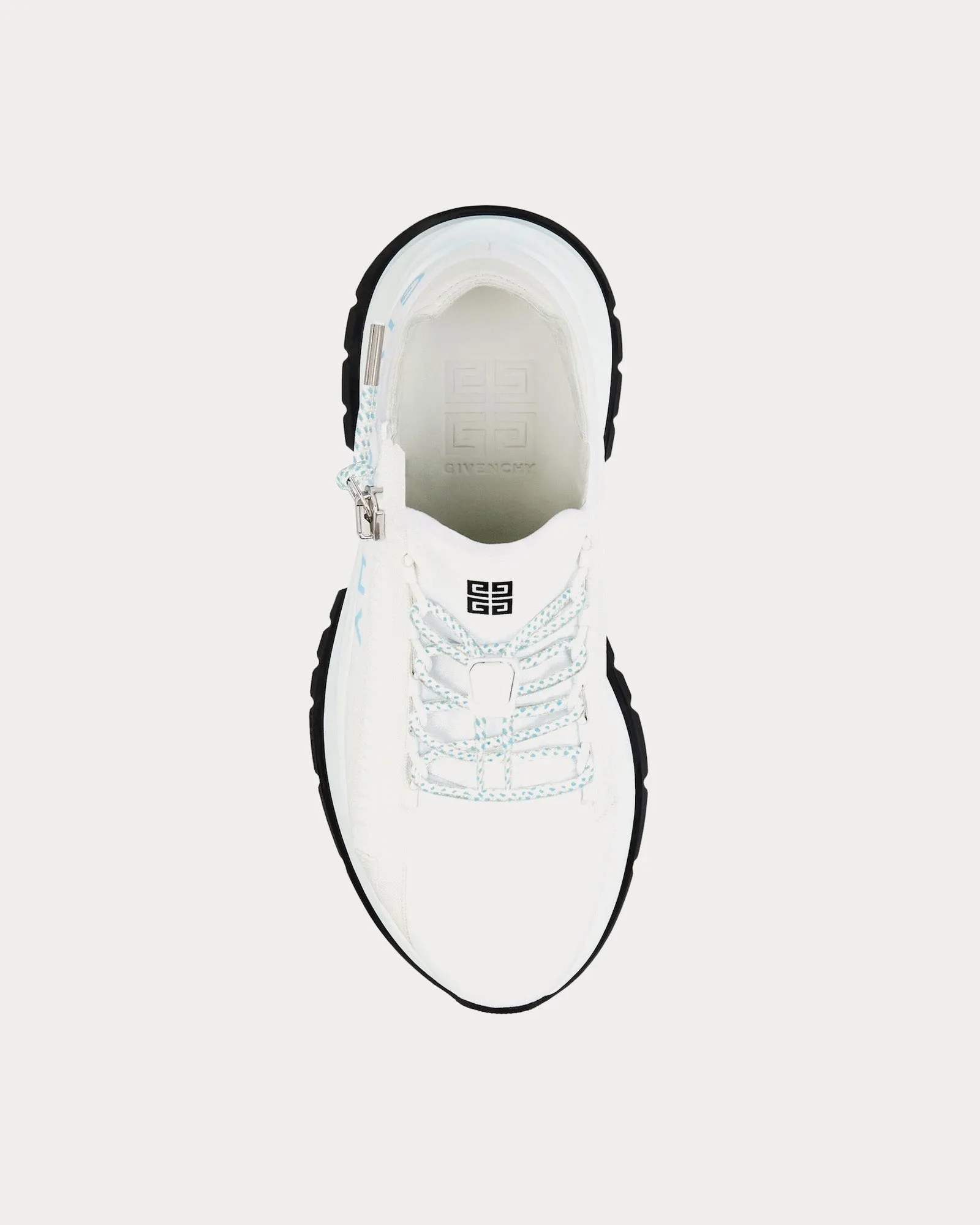 Spectre Runner Leather With Zip White / Blue Low Top Sneakers