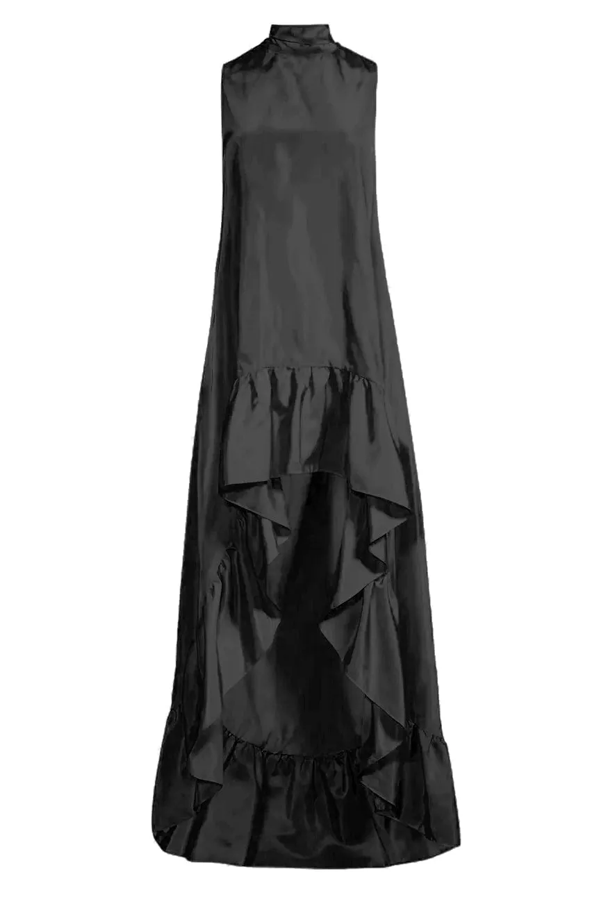 The Yolanda | Black High-Low Maxi Gown