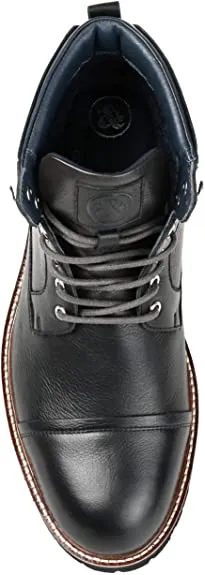 Thomas & Vine Men's Reddick Cap Toe Ankle Boot  Color Black Size 10.5M
