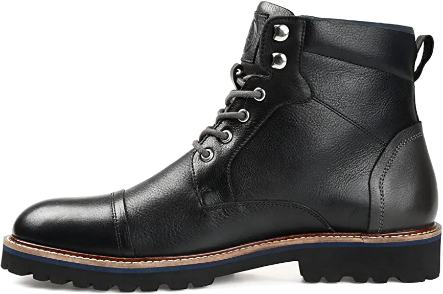 Thomas & Vine Men's Reddick Cap Toe Ankle Boot  Color Black Size 10.5M