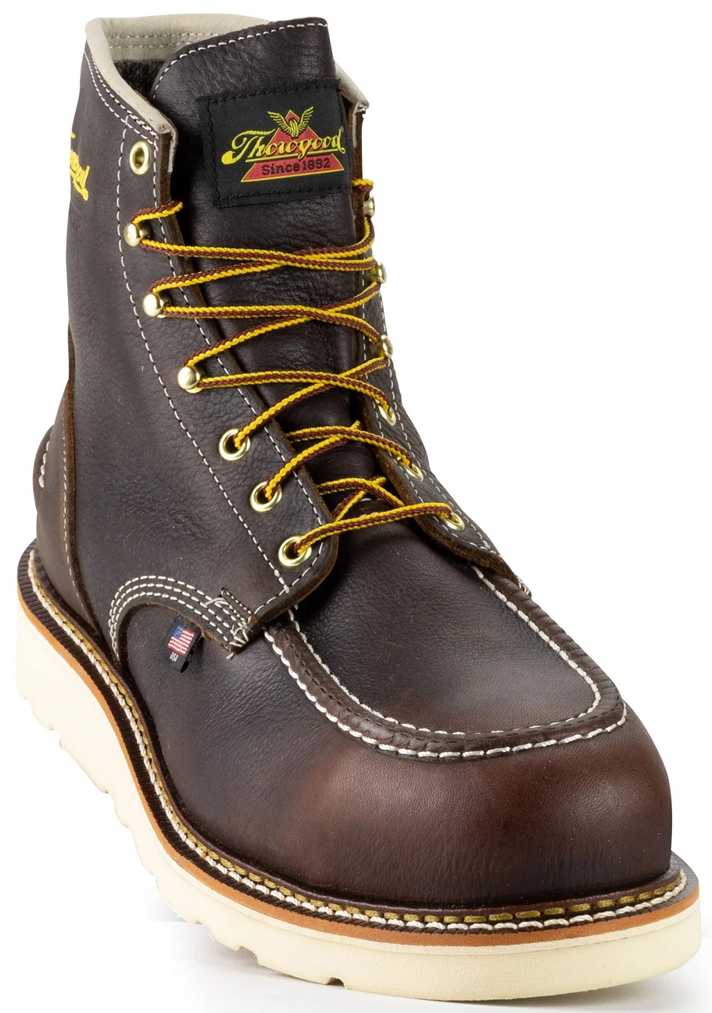 Thorogood Men's 6" Waterproof Briar Pitstop Moc Steel Safety Toe Work Boot