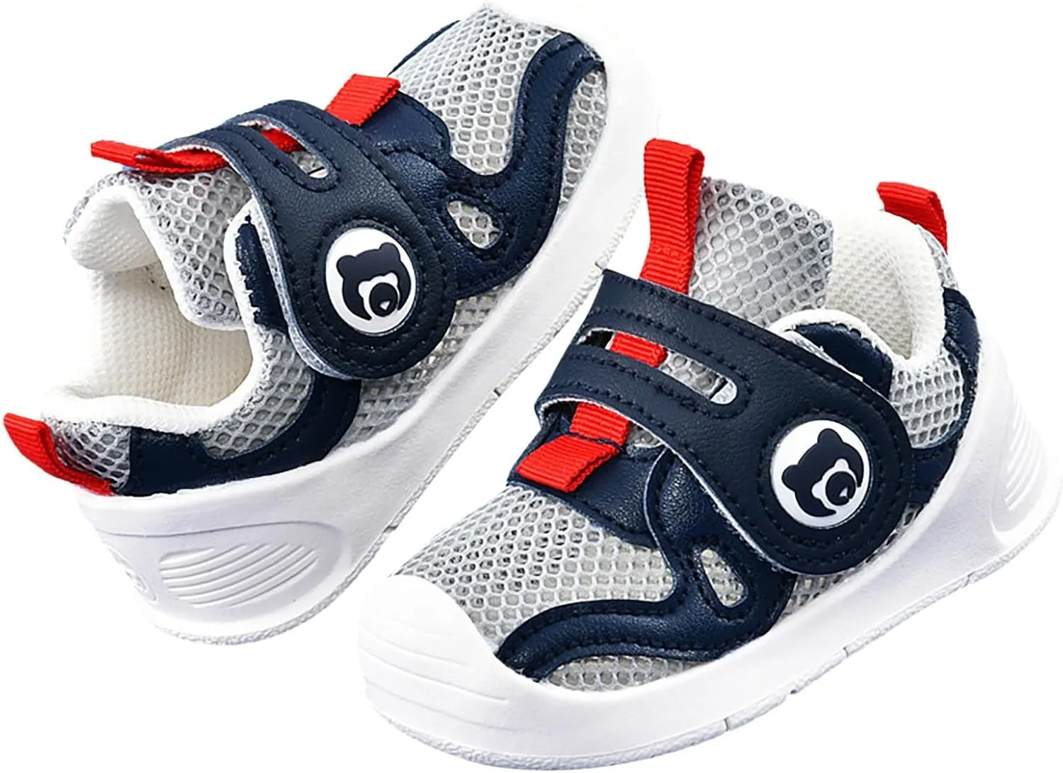 Toddler Walking Shoes Boys Girls Lightweight Breathable Mesh Non-Slip Running Sneakers Kids Summer Hook Loop Sandals