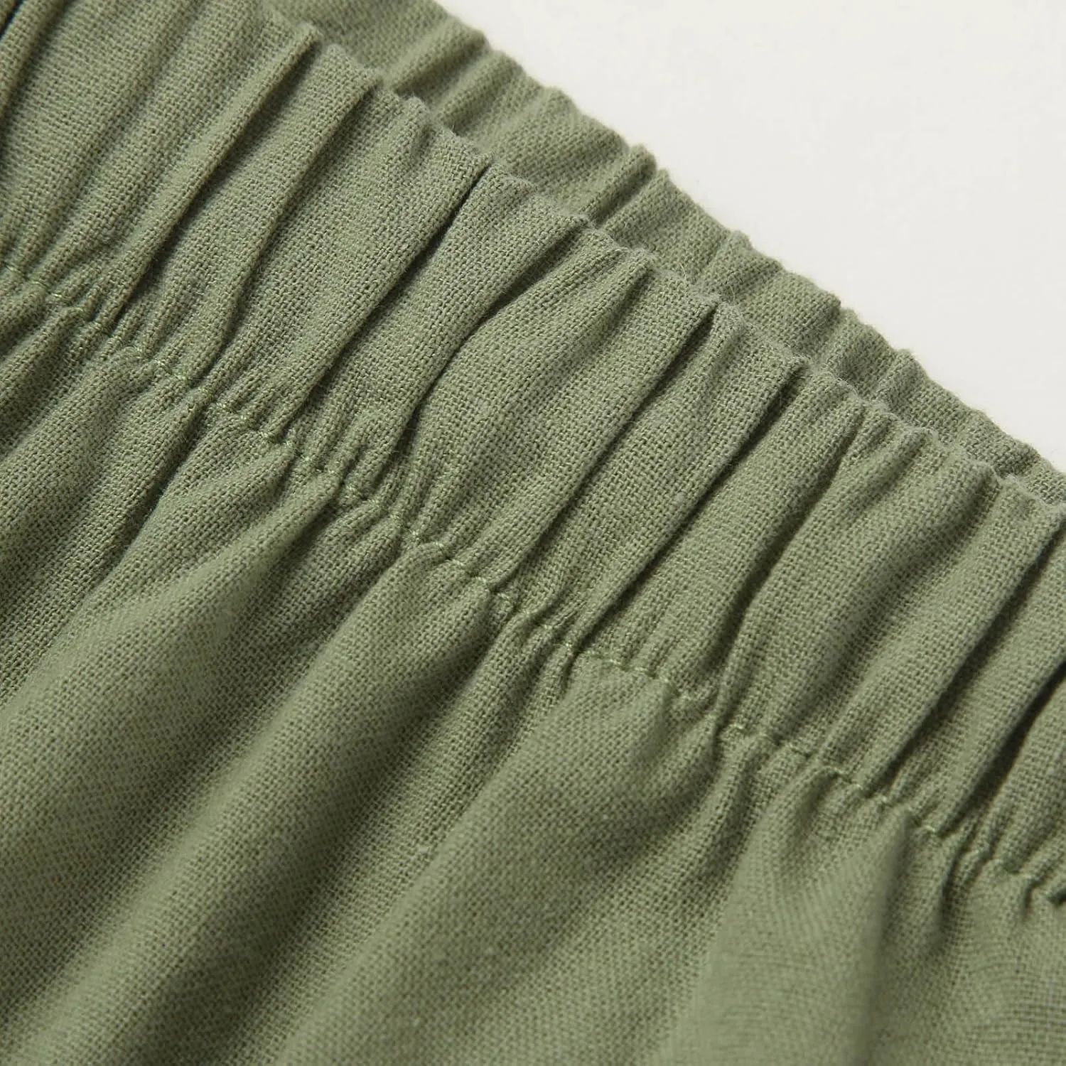 Wide Leg Cotton Linen Pants for Women Comfortable Fashion Flowy High Waisted Beach Palazzo Trousers with Pockets 2025 Summer