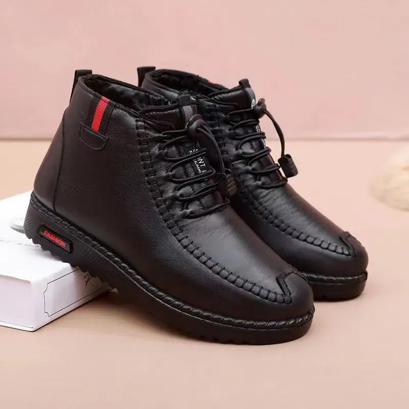Women's Ankle Boots with Hand-Stitched Detailing