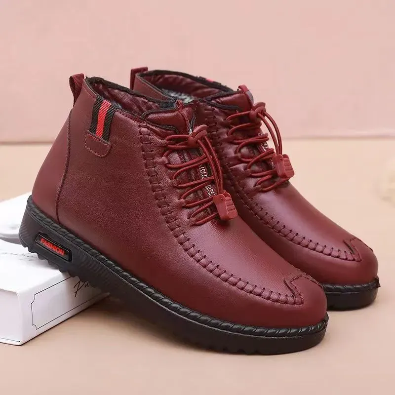 Women's Ankle Boots with Hand-Stitched Detailing