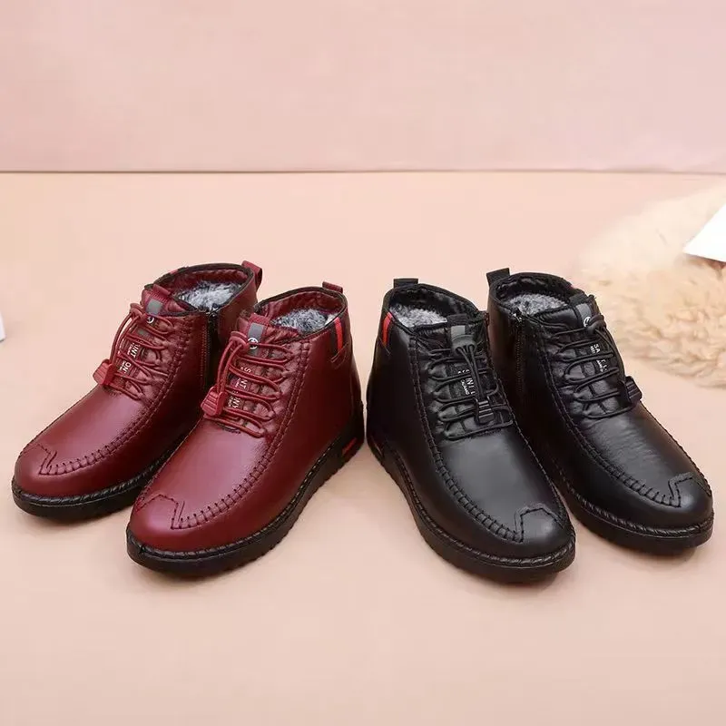 Women's Ankle Boots with Hand-Stitched Detailing