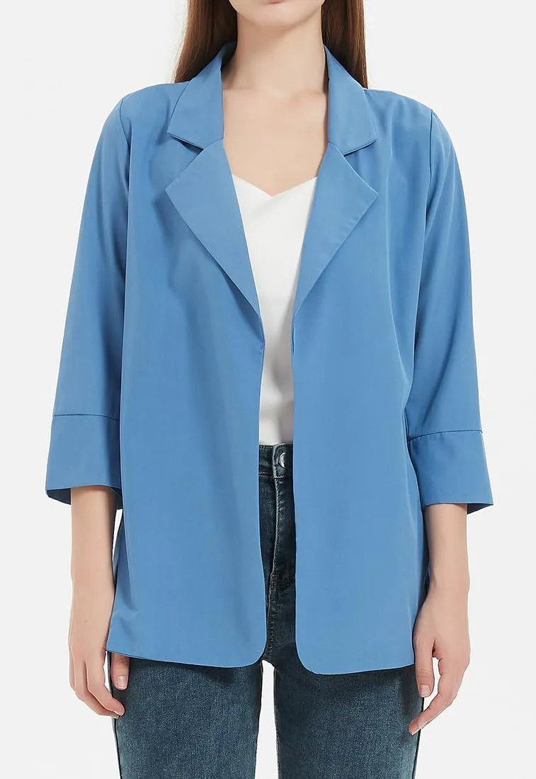 Womens Blazer Business Casual Outfits Lightweight Chiffon Blazer Suit Jackets Office Wear