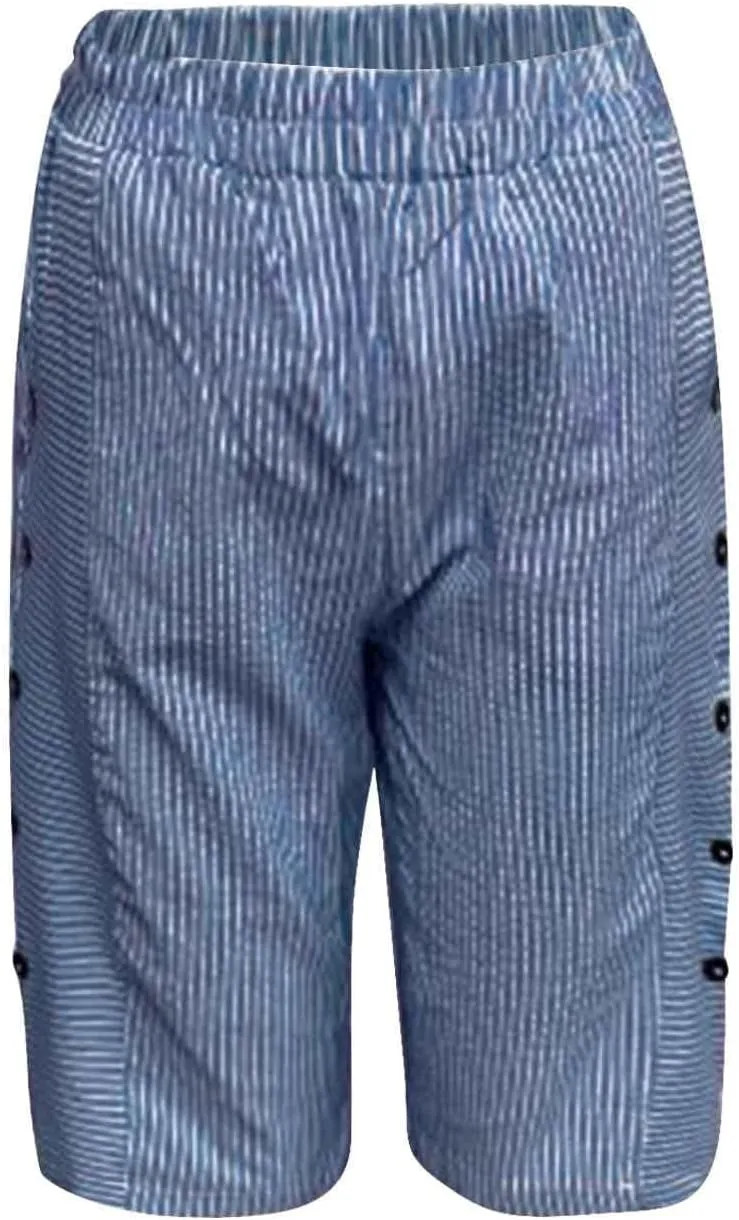 Women's Linen Pants Summer Casual Straight Wide Leg Palazzo Pants Ladies Lounge Trouser Lightweight Beach with Pocket
