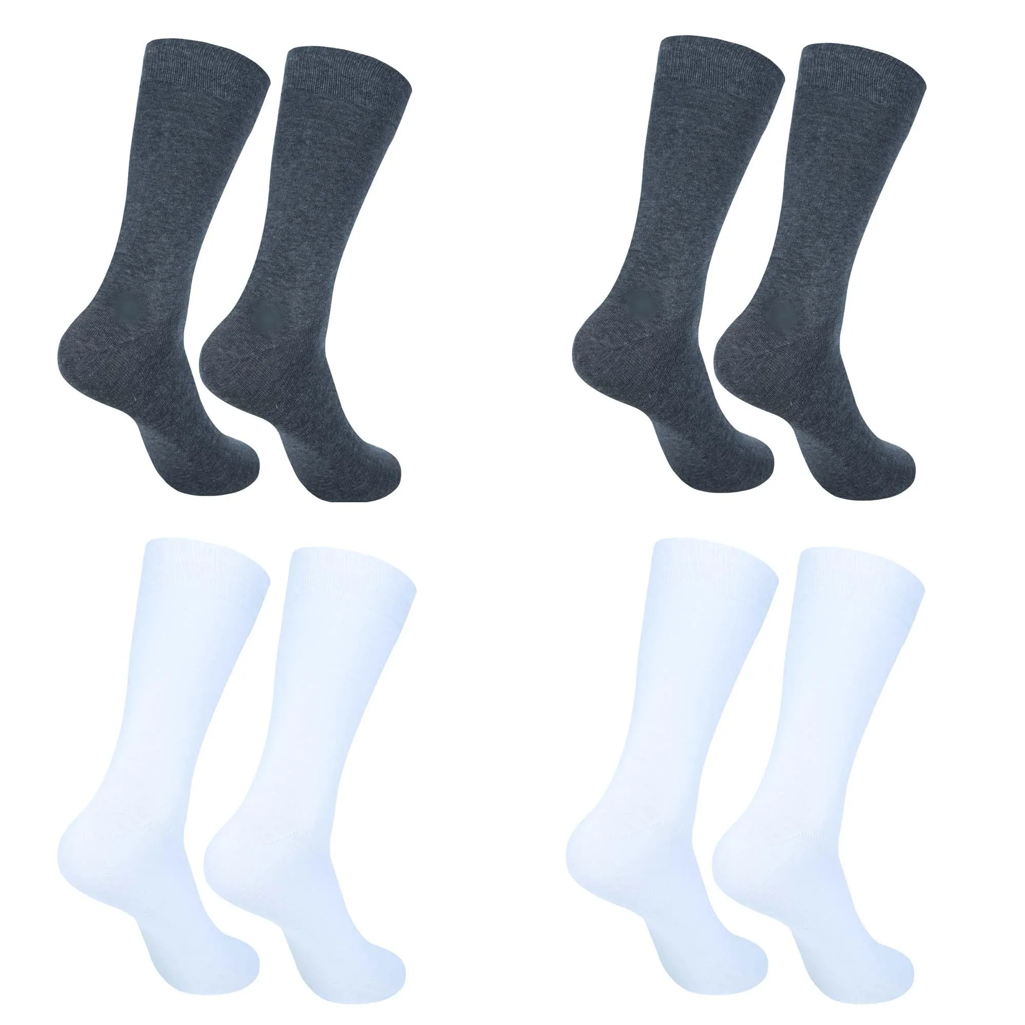 Womens Trouser Socks|Dress Socks Stretchy Business Professional and Casual Wear Socks|Solid Colors|Pack of 4