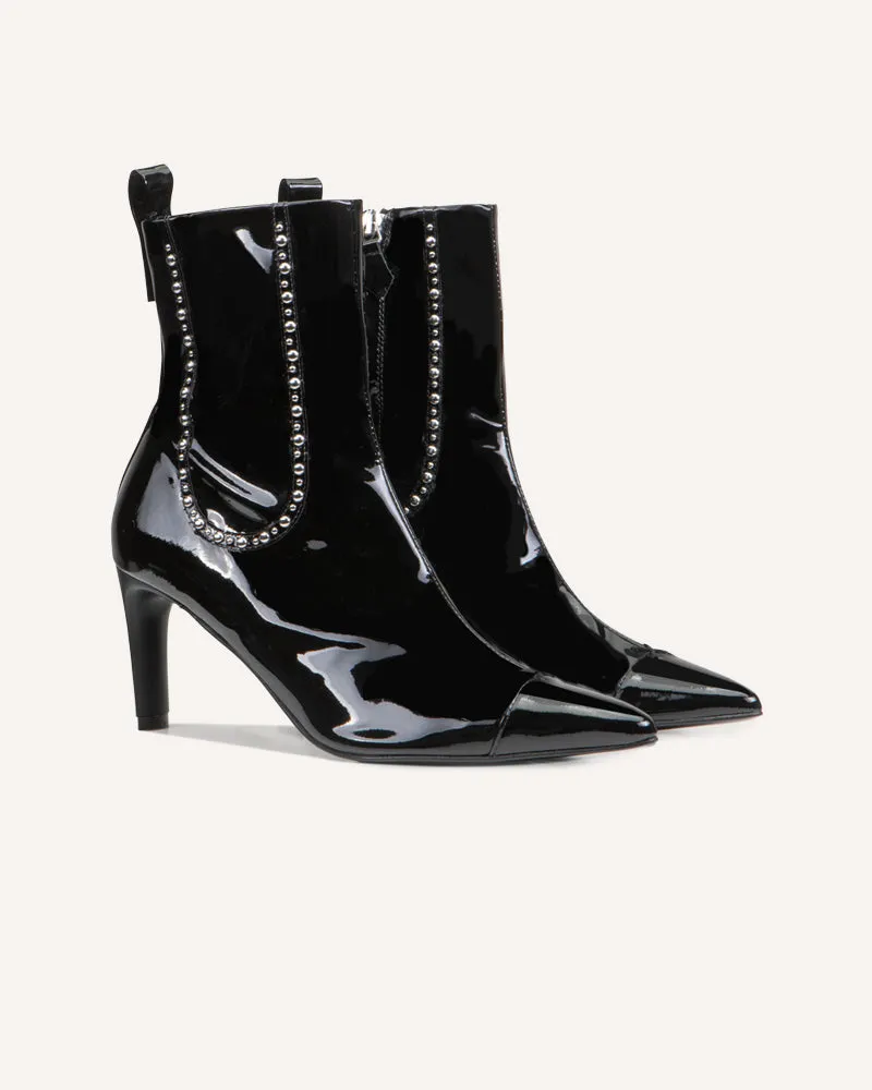 Zoe Black Heeled Boot
