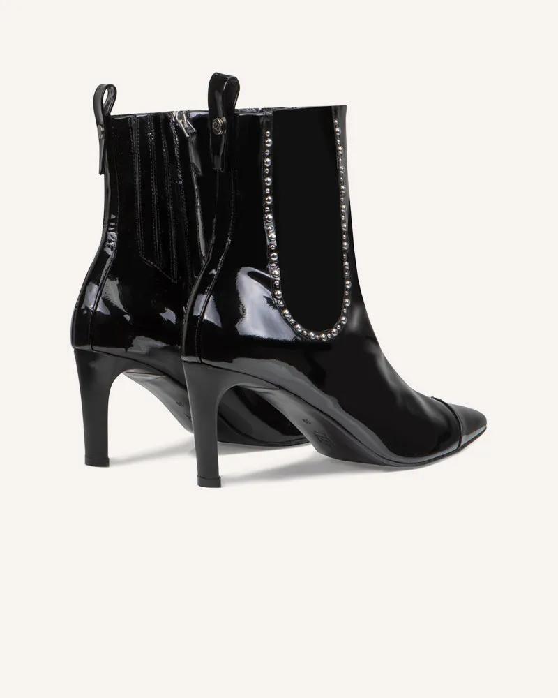 Zoe Black Heeled Boot